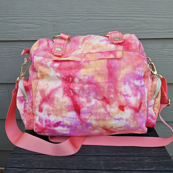 George Gina & Lucy Gimmetall Pink Orange Tye Dye Patterned Bag Crossbody Purse - Picture 5 of 16